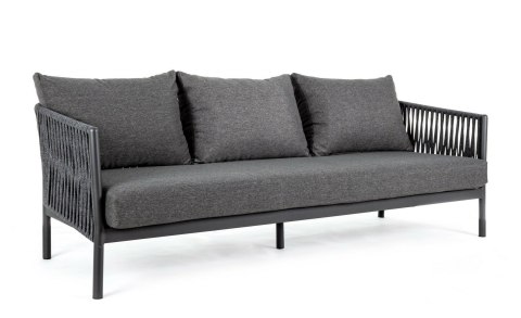 BIZZOTTO sofa 3-osobowa ogrodowa FLORENCIA ciemnoszara BIZZOTTO sofa 3-osobowa ogrodowa FLORENCIA ciemnoszara