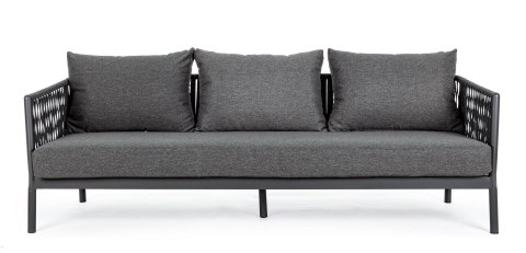 BIZZOTTO sofa 3-osobowa ogrodowa FLORENCIA ciemnoszara BIZZOTTO sofa 3-osobowa ogrodowa FLORENCIA ciemnoszara