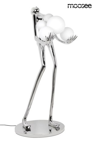 MOOSEE lampa podłogowa HUMAN SILVER PREMIUM