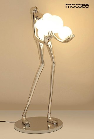 MOOSEE lampa podłogowa HUMAN SILVER PREMIUM