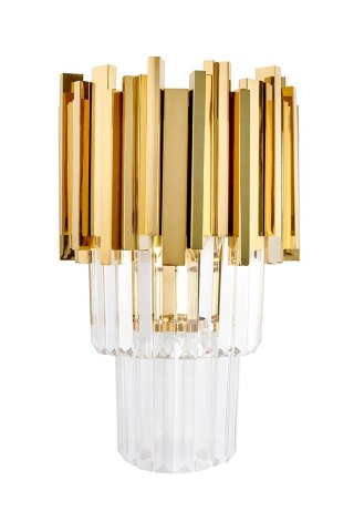MOOSEE lampa ścienna IMPERIAL WALL GOLD - stal, kryształ