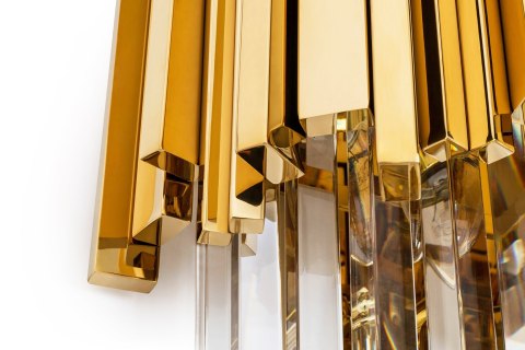 MOOSEE lampa ścienna IMPERIAL WALL GOLD - stal, kryształ