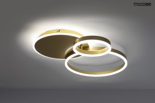 MOOSEE lampa sufitowa / plafon RINGS 3 złota