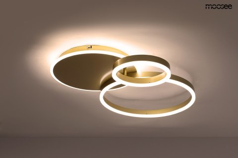MOOSEE lampa sufitowa / plafon RINGS 3 złota MOOSEE lampa sufitowa / plafon RINGS 3 złota