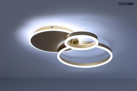MOOSEE lampa sufitowa / plafon RINGS 3 złota MOOSEE lampa sufitowa / plafon RINGS 3 złota