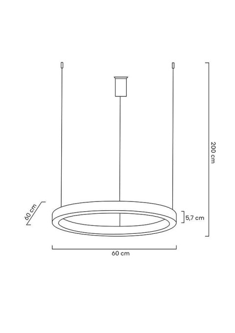 MOOSEE lampa wisząca RING 60 złota