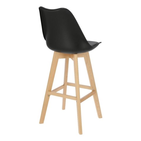 Stołek barowy Norden wood black high PP czarny