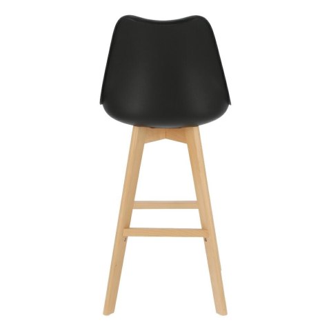 Stołek barowy Norden wood black high PP czarny