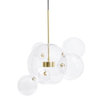 MOOSEE lampa wisząca CAPRI 6 złota - 60 LED, alumiumium, szkło