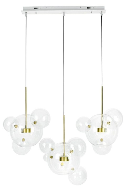 MOOSEE lampa wisząca CAPRI LINE 3 złota - 180 LED, aluminium, szkło
