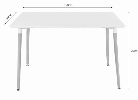 Stół ADRIA 120cm x 80cm - czarny Stół ADRIA 120cm x 80cm - czarny