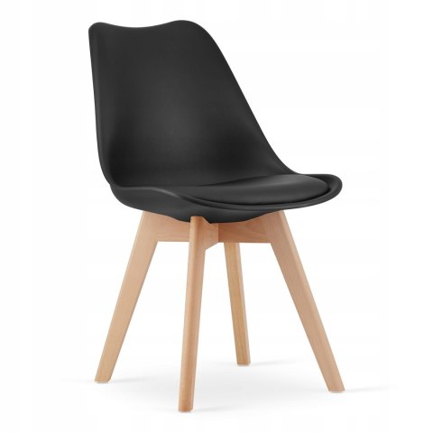 Zestaw stół prostokątny ADRIA 120x80 czarny + 4 krzesła MARK czarne Zestaw stół prostokątny ADRIA 120x80 czarny + 4 krzesła MARK czarne