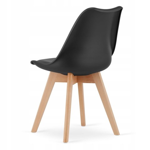 Zestaw stół prostokątny ADRIA 120x80 czarny + 4 krzesła MARK czarne Zestaw stół prostokątny ADRIA 120x80 czarny + 4 krzesła MARK czarne