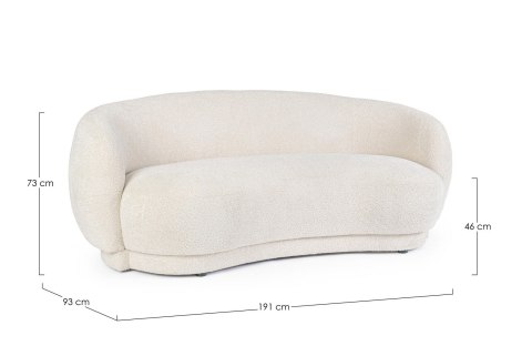 BIZZOTTO sofa 2-osobowa TECLA beżowa