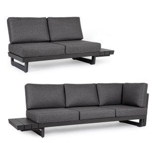 BIZZOTTO sofa ogrodowa INFINITY szara