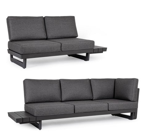 BIZZOTTO sofa ogrodowa INFINITY szara