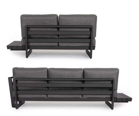 BIZZOTTO sofa ogrodowa INFINITY szara