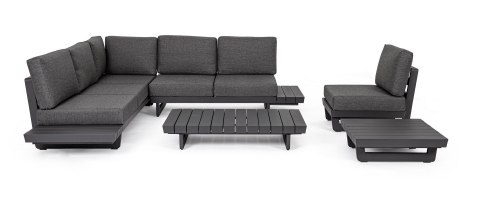 BIZZOTTO sofa ogrodowa INFINITY szara
