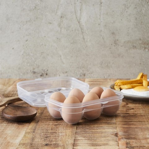 Pojemnik na jajka plastikowy transparentny Pojemnik na jajka plastikowy transparentny