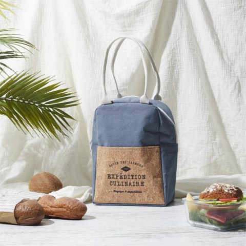 Torba na lunch Refreshing Cork 5l niebieska Torba na lunch Refreshing Cork 5l niebieska