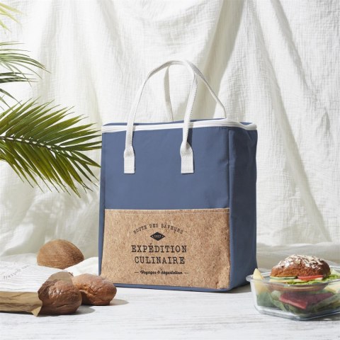Torba na lunch Refreshing Cork 8l niebieska Torba na lunch Refreshing Cork 8l niebieska