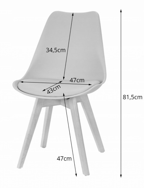 Zestaw stół prostokątny 120x80 craft + 4 krzesła MARK czarne Zestaw stół prostokątny 120x80 craft + 4 krzesła MARK czarne