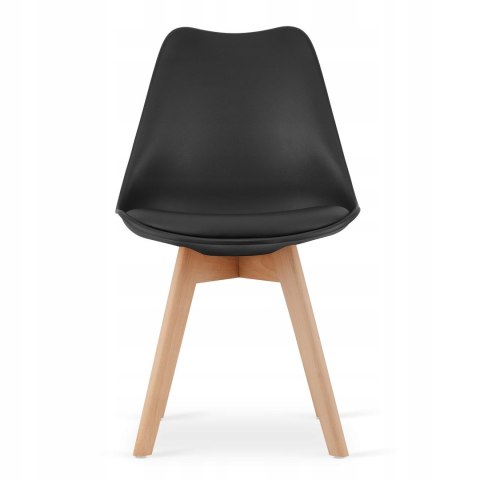 Zestaw stół prostokątny 120x80 dąb sonoma + 4 krzesła MARK czarne Zestaw stół prostokątny 120x80 dąb sonoma + 4 krzesła MARK czarne