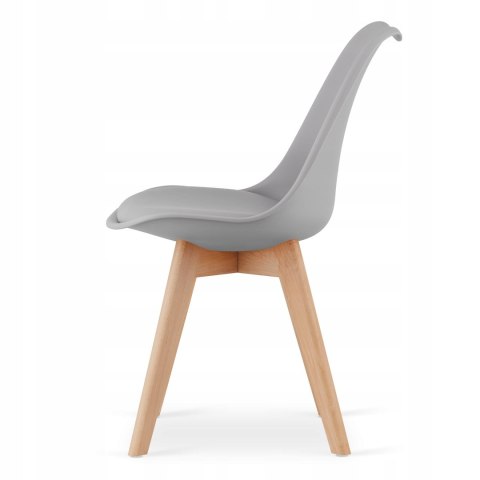 Zestaw stół prostokątny 120x80 dąb sonoma + 4 krzesła MARK szare Zestaw stół prostokątny 120x80 dąb sonoma + 4 krzesła MARK szare