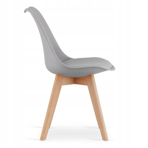 Zestaw stół prostokątny 120x80 dąb sonoma + 4 krzesła MARK szare Zestaw stół prostokątny 120x80 dąb sonoma + 4 krzesła MARK szare