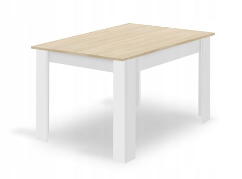 Zestaw stół prostokątny 120x80 dąb sonoma + 4 krzesła MARK szare Zestaw stół prostokątny 120x80 dąb sonoma + 4 krzesła MARK szare