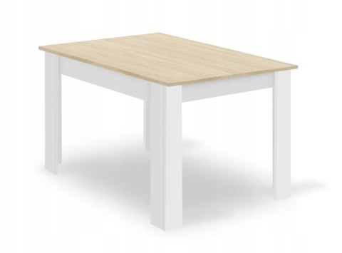 Zestaw stół prostokątny 120x80 dąb sonoma + 4 krzesła MARK szare Zestaw stół prostokątny 120x80 dąb sonoma + 4 krzesła MARK szare