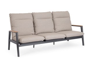 BIZZOTTO sofa 3-osobowa ogrodowa MIGUEL beżowa