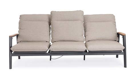 BIZZOTTO sofa 3-osobowa ogrodowa MIGUEL beżowa