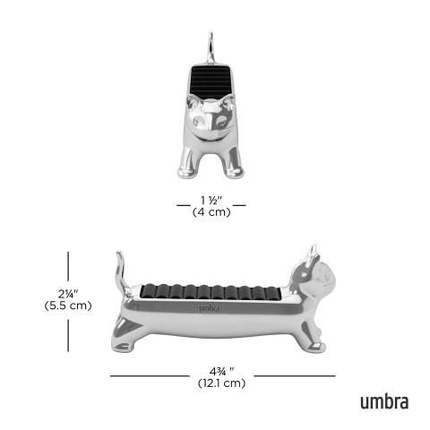 UMBRA organizer na pierścionki ALI CAT chrom