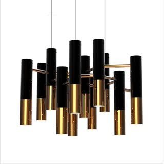 Lampa wisząca GOLDEN PIPE-13 czarno złota 60 cm Lampa wisząca GOLDEN PIPE-13 czarno złota 60 cm