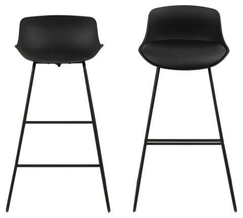 Stołek barowy Tina Black PU Outlet
