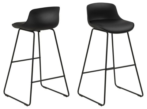 Stołek barowy Tina Black PU Outlet