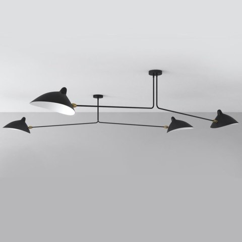 Lampa wisząca CRANE-2P dwuramienna czarna