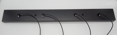 Lampa wisząca LINEA-4 LONG czarna 70 cm