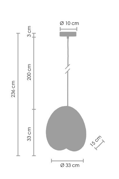 Lampa wisząca PILLS L czarna 33 cm Lampa wisząca PILLS L czarna 33 cm
