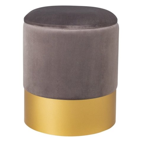 Pufa welurowa VELVET szara / rozm. M Pufa welurowa VELVET szara / rozm. M