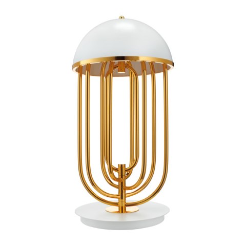 Lampa stołowa DOLCE VITA biało złota 60 cm Lampa stołowa DOLCE VITA biało złota 60 cm