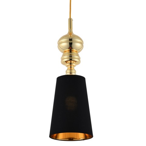 Lampa wisząca QUEEN-1 złoto czarna 18 cm Lampa wisząca QUEEN-1 złoto czarna 18 cm