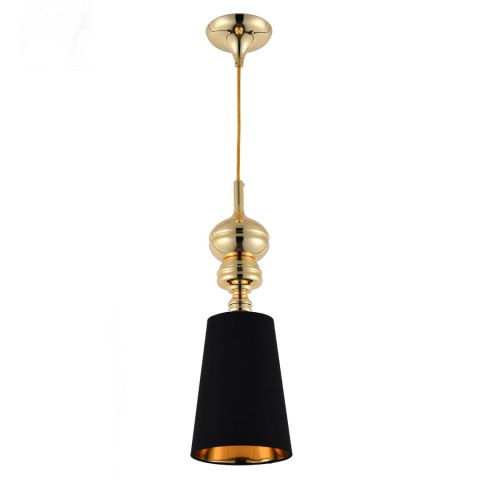 Lampa wisząca QUEEN-1 złoto czarna 18 cm Lampa wisząca QUEEN-1 złoto czarna 18 cm