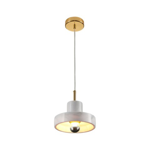 Lampa wisząca UNIVERSO marmurowo złota 18 cm