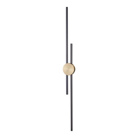 Lampa ścienna CENTRO LED czarny + mosiądz 122 cm Lampa ścienna CENTRO LED czarny + mosiądz 122 cm