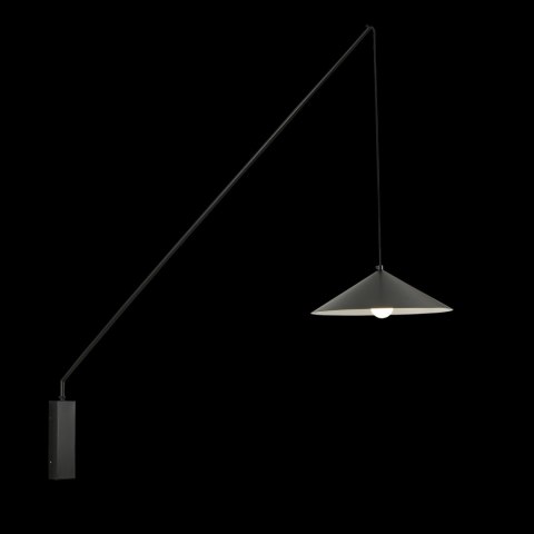 Lampa ścienna SWING czarna 140 cm