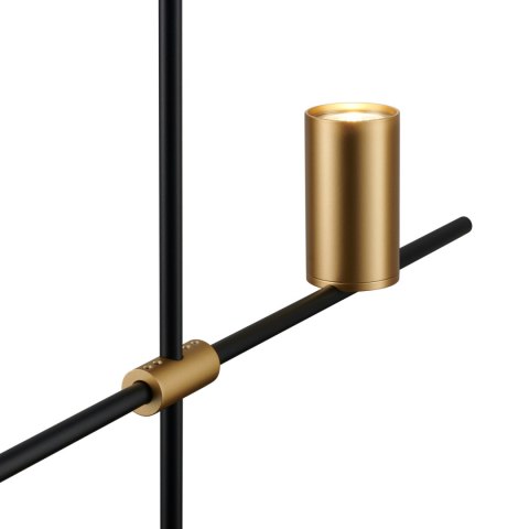 Lampa wisząca LUNGO czarno złota 135 cm Lampa wisząca LUNGO czarno złota 135 cm