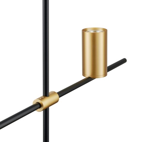 Lampa wisząca LUNGO czarno złota 135 cm Lampa wisząca LUNGO czarno złota 135 cm