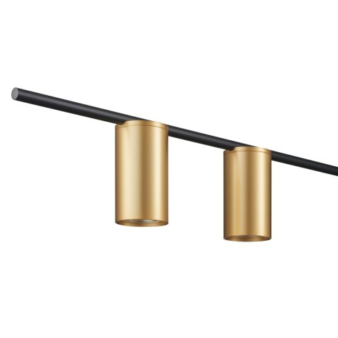 Lampa wisząca LUNGO czarno złota 135 cm Lampa wisząca LUNGO czarno złota 135 cm